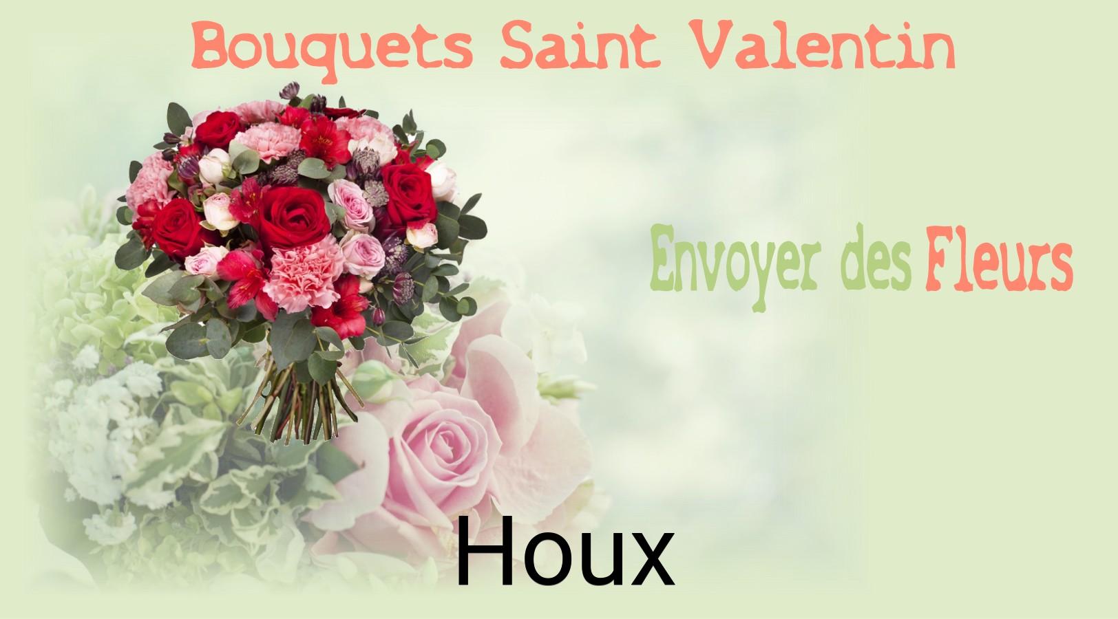 Roses de Saint-Valentin livrées à Houx
